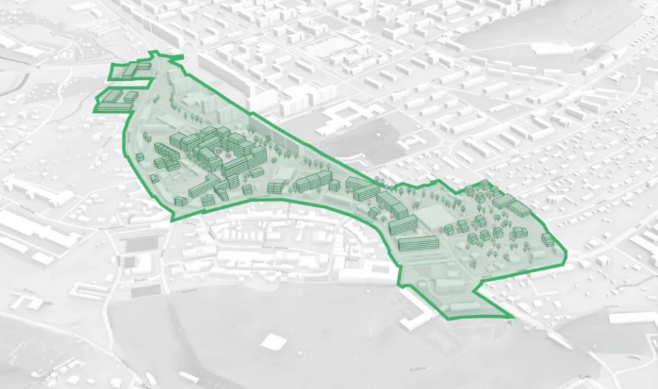 Nová čtvrť Vlečka. Vymezení lokality a základní fakta o projektu